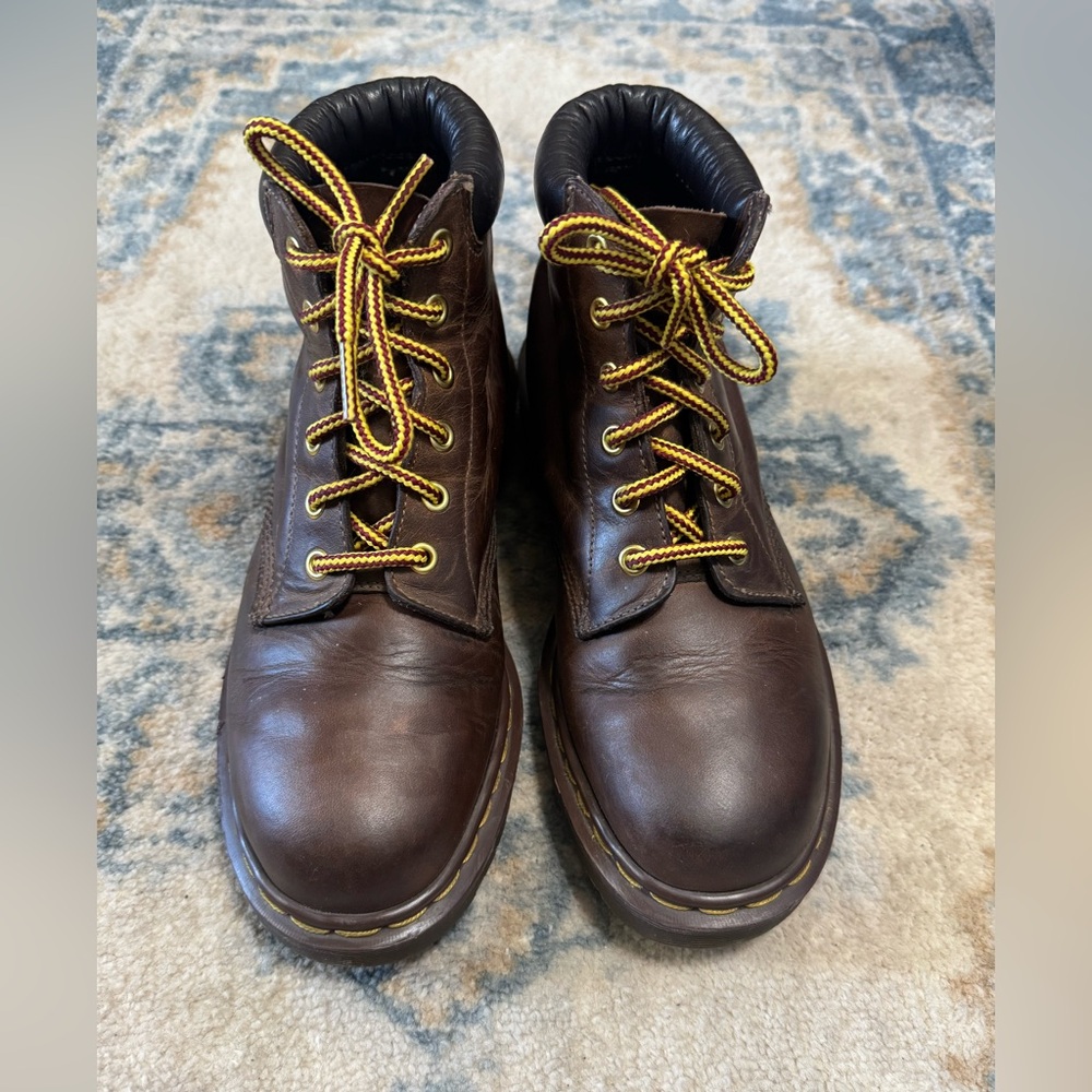 Dr. Martens Dark Brown Leather Boots Unisex Size M7/W8